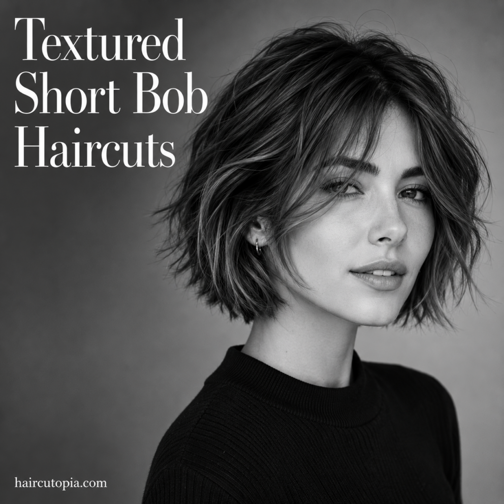 Textured Short Bob Haircuts: 25 Modern Styles Full of Movement and Dimension