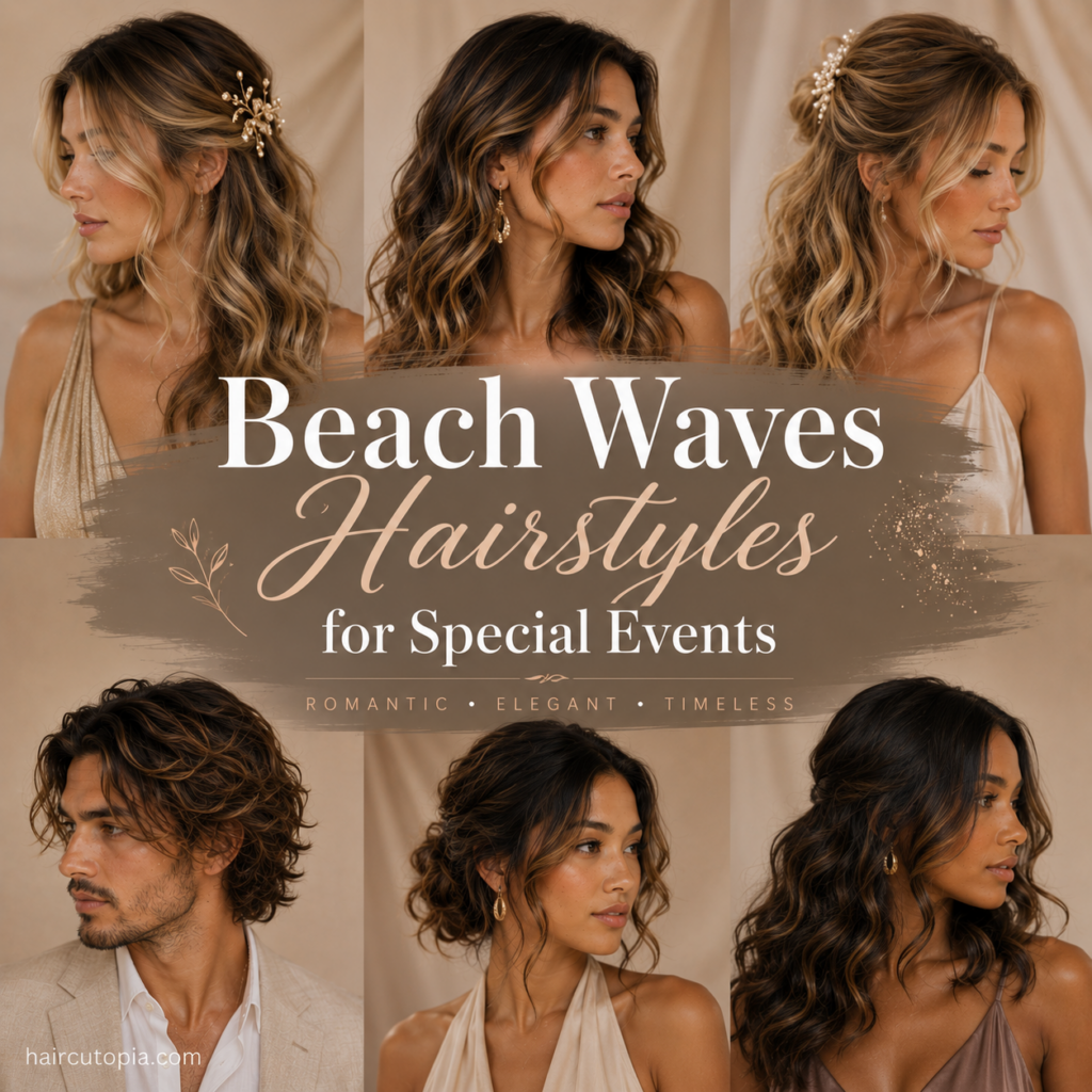 Beach Waves Hairstyles for Special Events: Elegant Looks for Weddings, Parties, and More