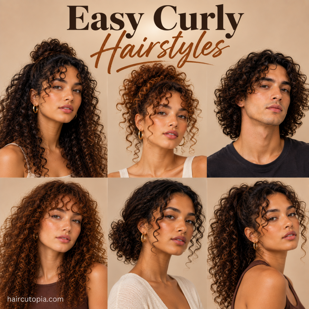 Easy Curly Hairstyles: 20 Simple Looks You Can Actually Do