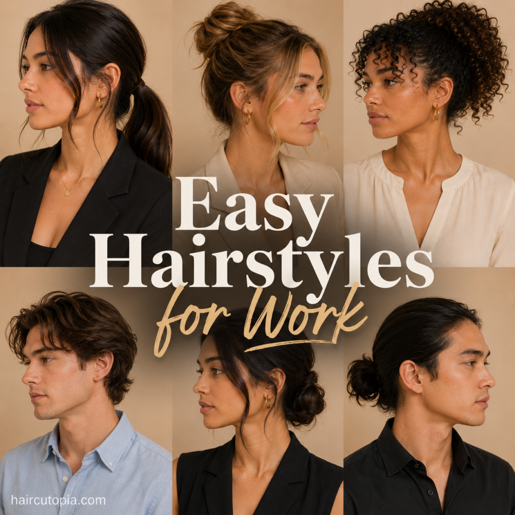 Easy Hairstyles for Work: 20 Quick, Professional Looks