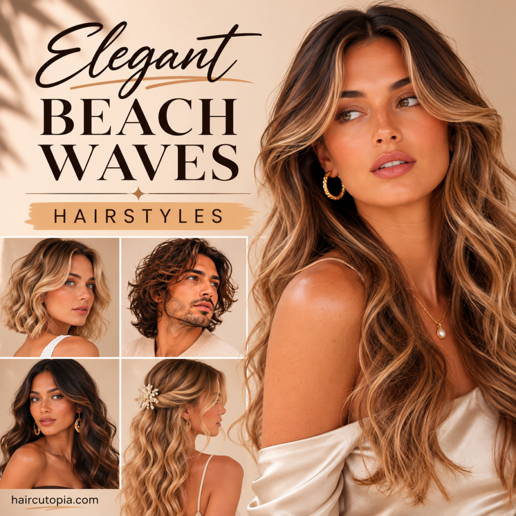 Elegant Beach Waves Hairstyles: Polished, Sophisticated Waves for Any Occasion