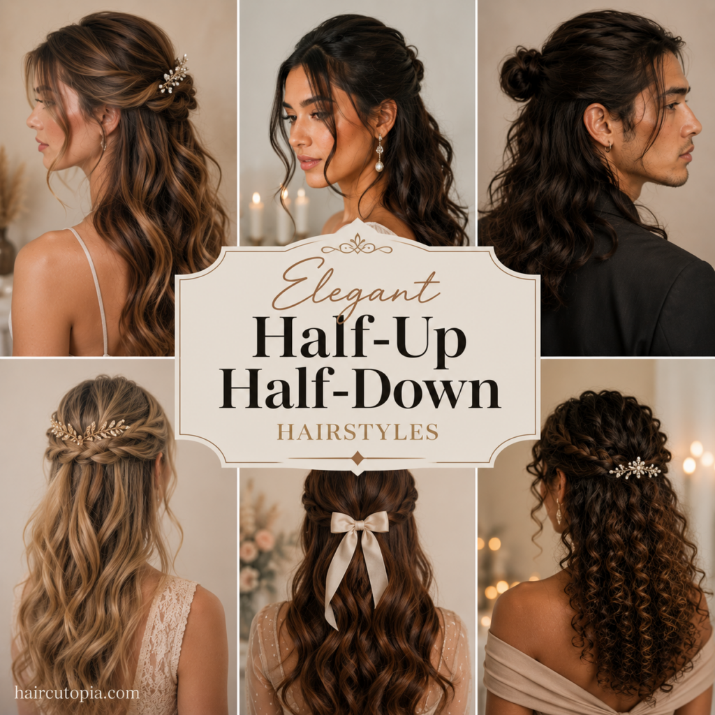 25 Elegant Half-Up Half-Down Hairstyles for a Polished, Timeless Look