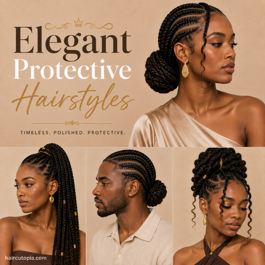 Elegant Protective Hairstyles: Polished Braids, Twists, Locs, and Updos