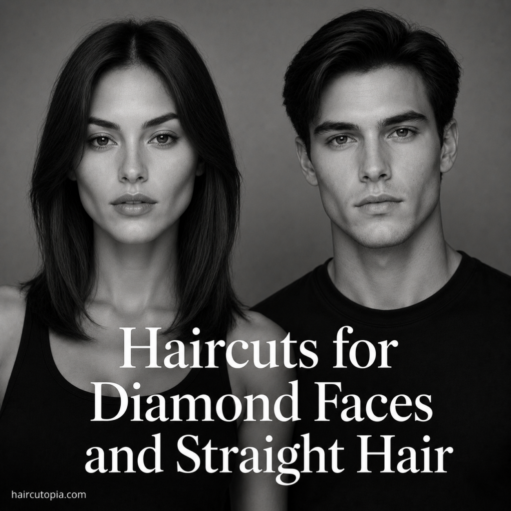Haircuts for Diamond Faces and Straight Hair: The Most Flattering Styles for Sleek, Balanced Looks