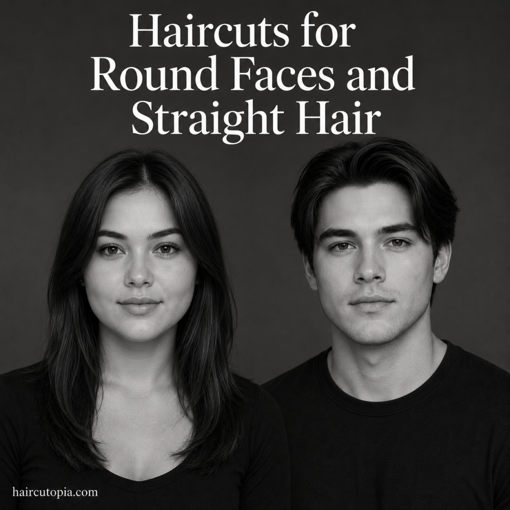 Haircuts for Round Faces and Straight Hair: 35 Sleek Styles That Create Beautiful Balance