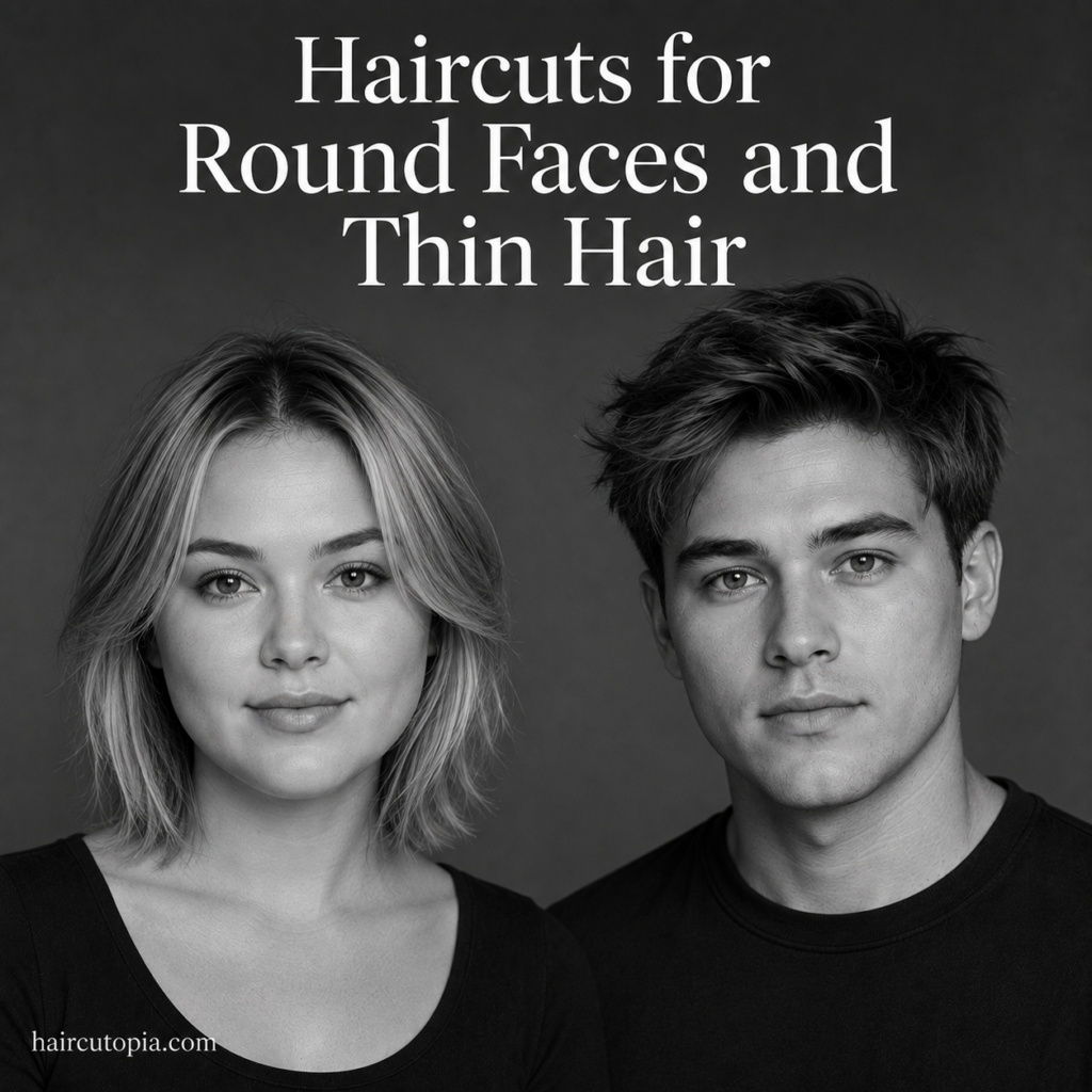Haircuts for Round Faces and Thin Hair: 35 Flattering Styles That Add Volume and Balance