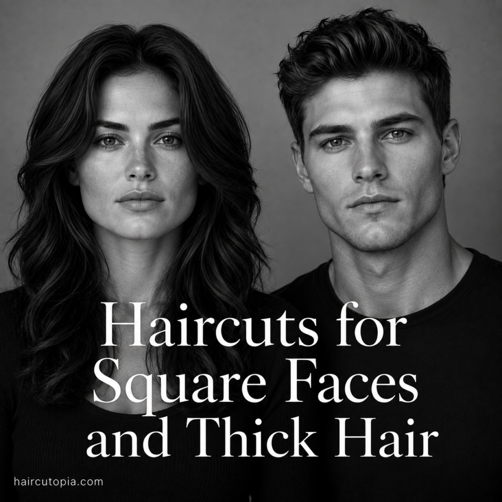 Haircuts for Square Faces and Thick Hair: 25 Flattering Styles That Add Shape Without the Bulk