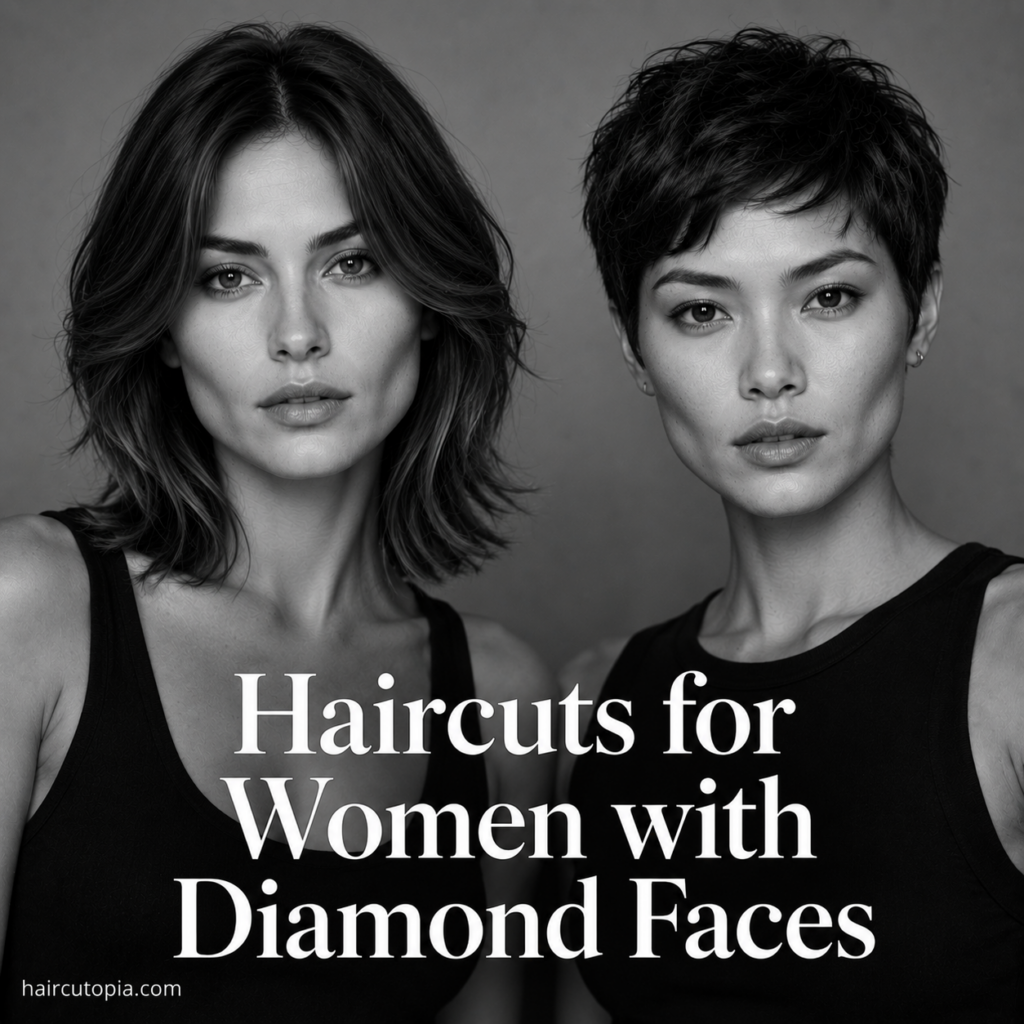 Haircuts for Women with Diamond Faces: The Most Flattering Styles for Every Hair Length