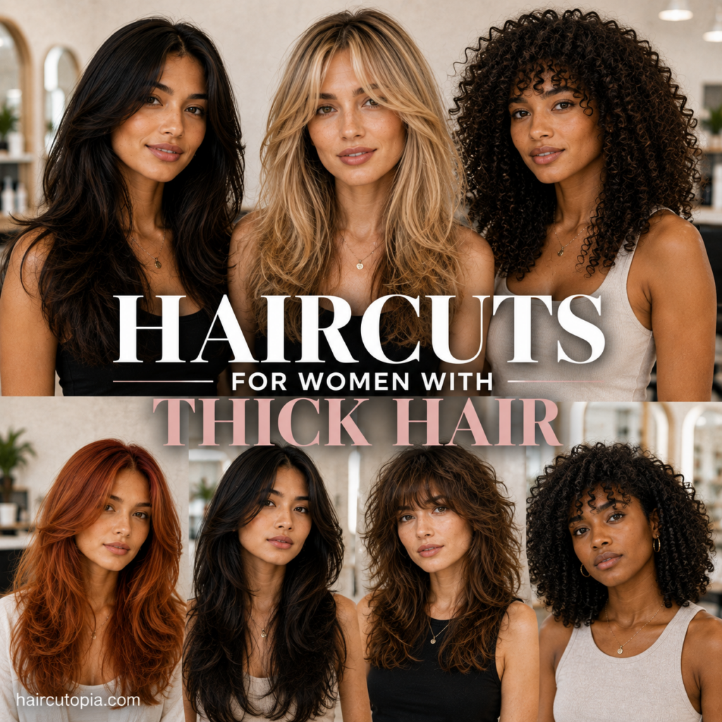 Haircuts for Women with Thick Hair: 20 Beautiful Styles That Enhance Volume and Reduce Bulk