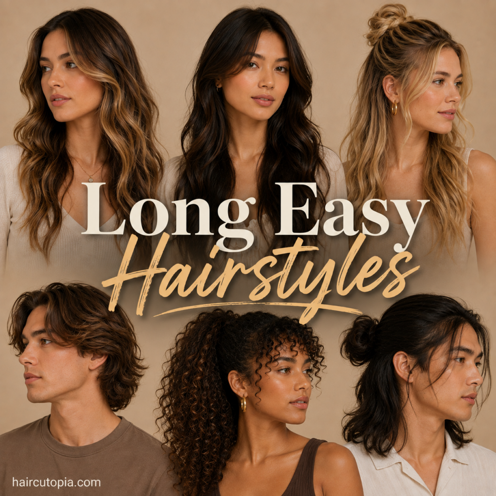 Long Easy Hairstyles: 20 Simple Looks for Everyday Hair