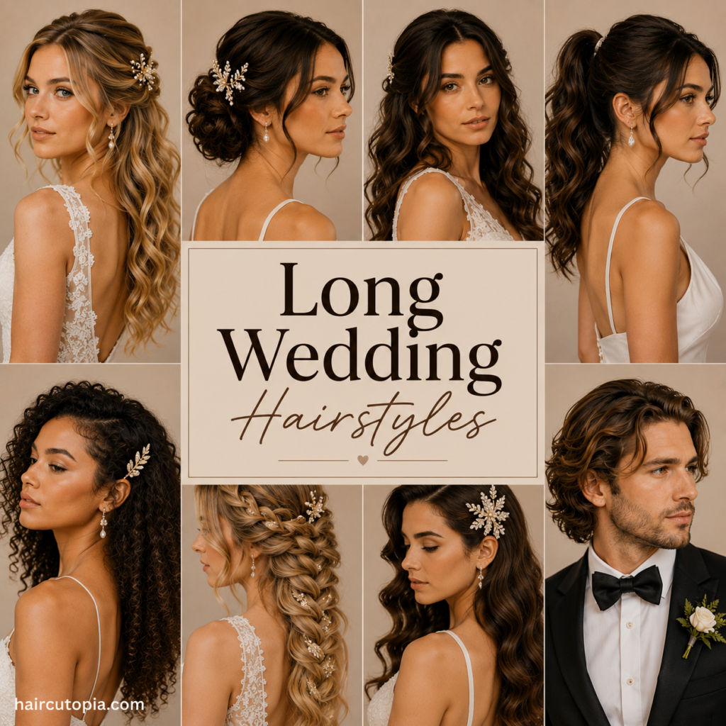 Long Wedding Hairstyles: Romantic, Elegant Ideas for Your Big Day