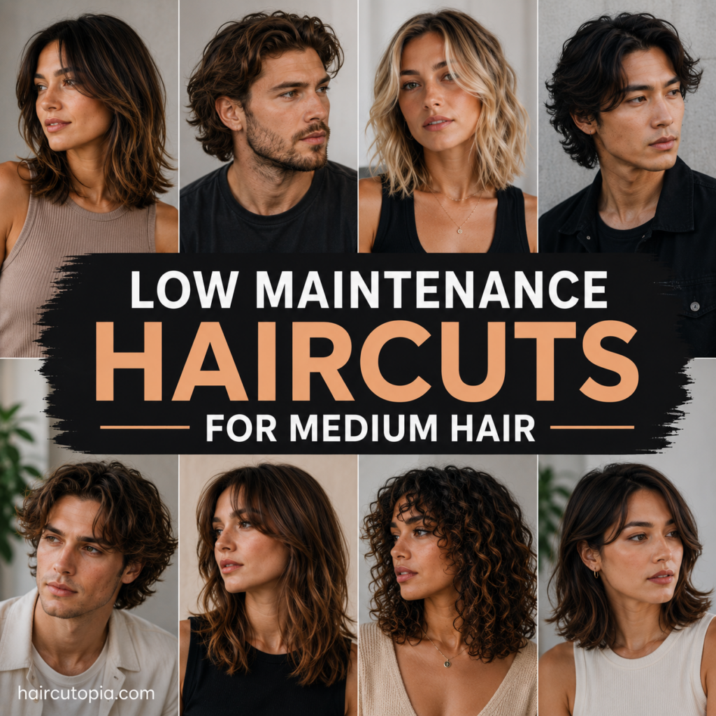Low Maintenance Haircuts for Medium Hair