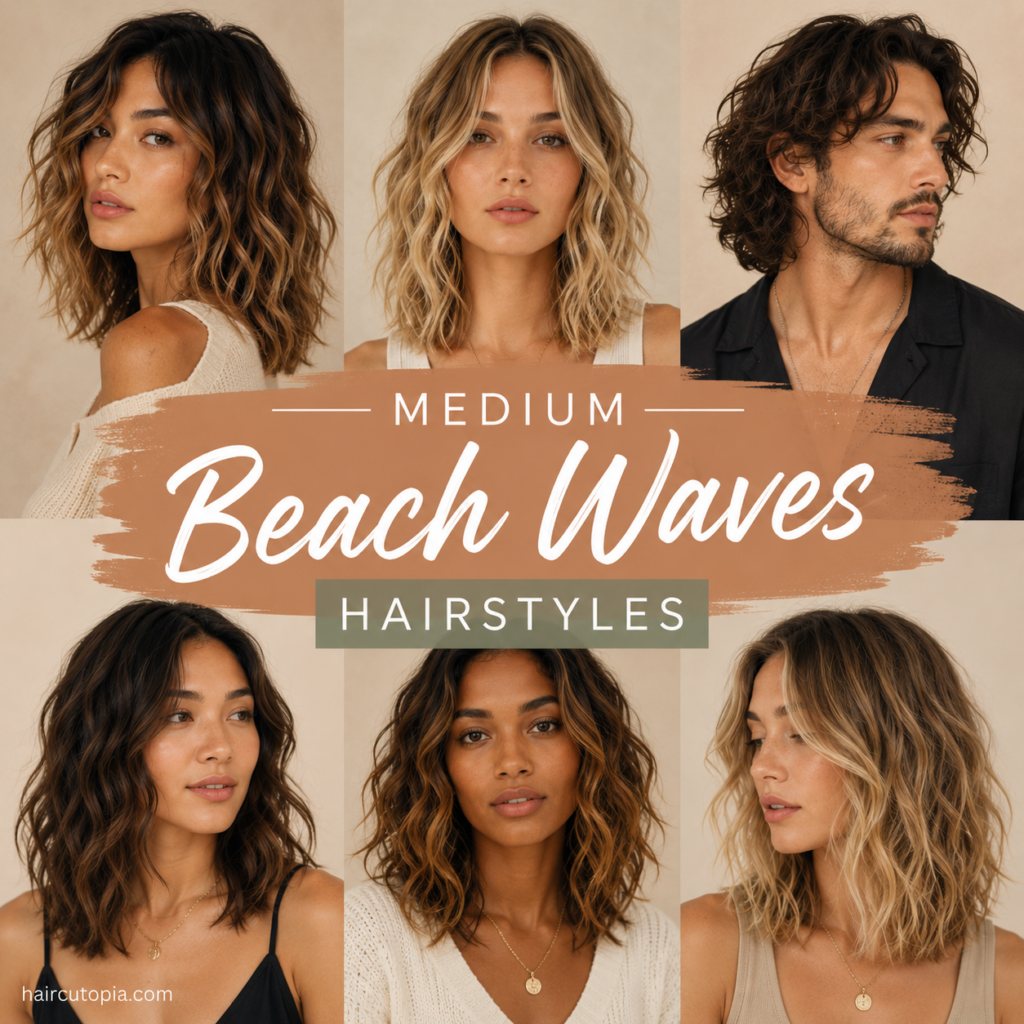 Medium Beach Waves Hairstyles: Effortless, Tousled Looks for Medium-Length Hair