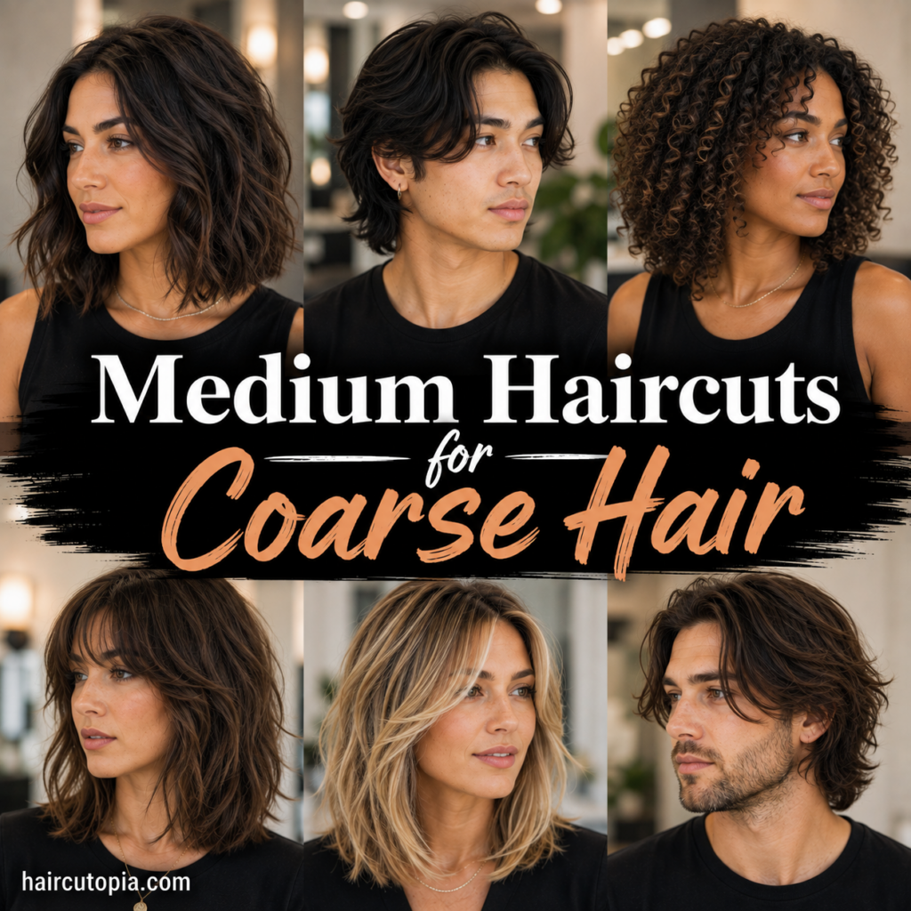 Medium Haircuts for Coarse Hair: Flattering Styles, Layers, and Ideas