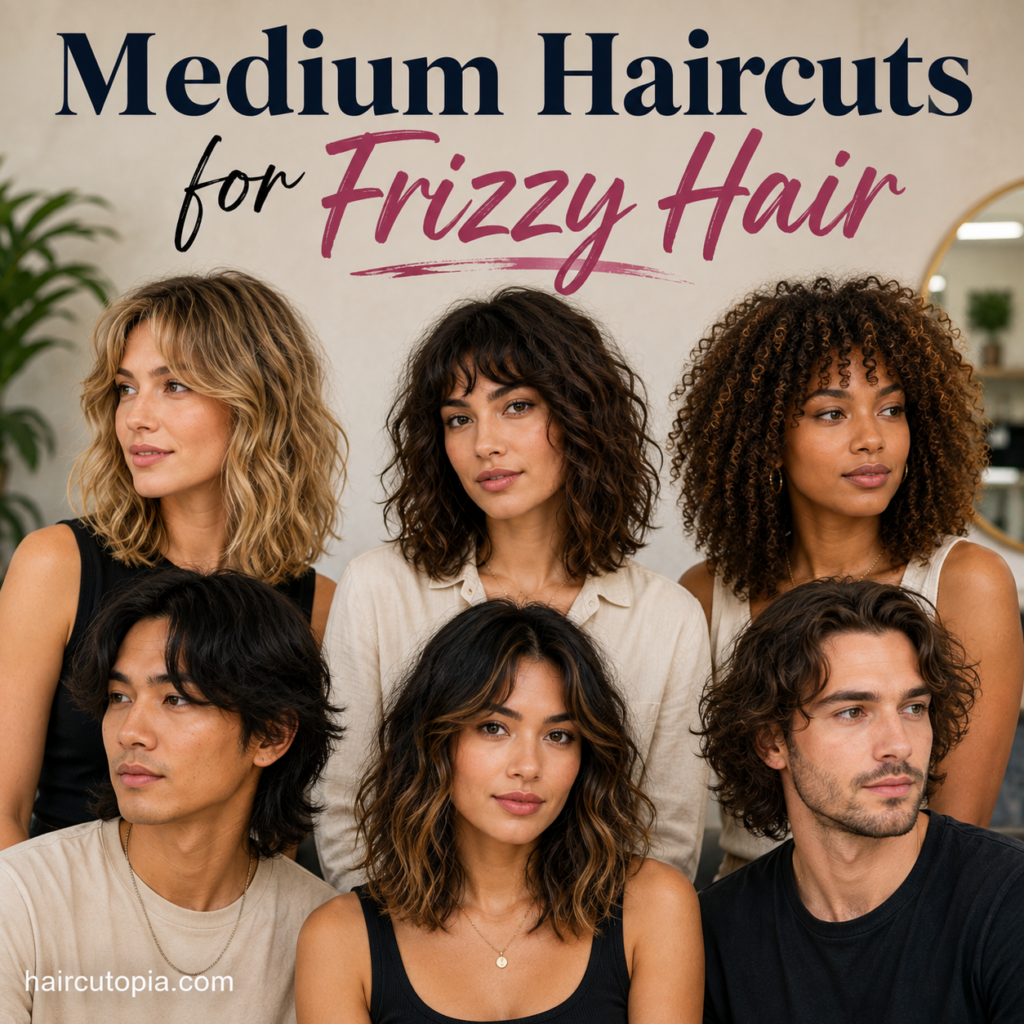 Medium Haircuts for Frizzy Hair: Flattering Styles That Work With Your Texture