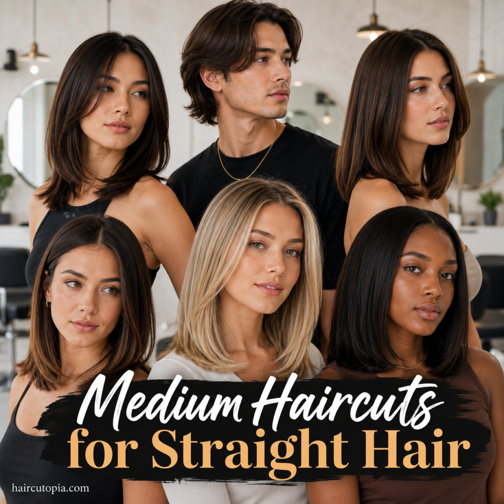 Medium Haircuts for Straight Hair: Flattering Styles, Layers, and Ideas