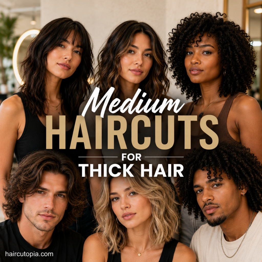 Medium Haircuts for Thick Hair: 20 Flattering Styles That Add Movement Without the Bulk