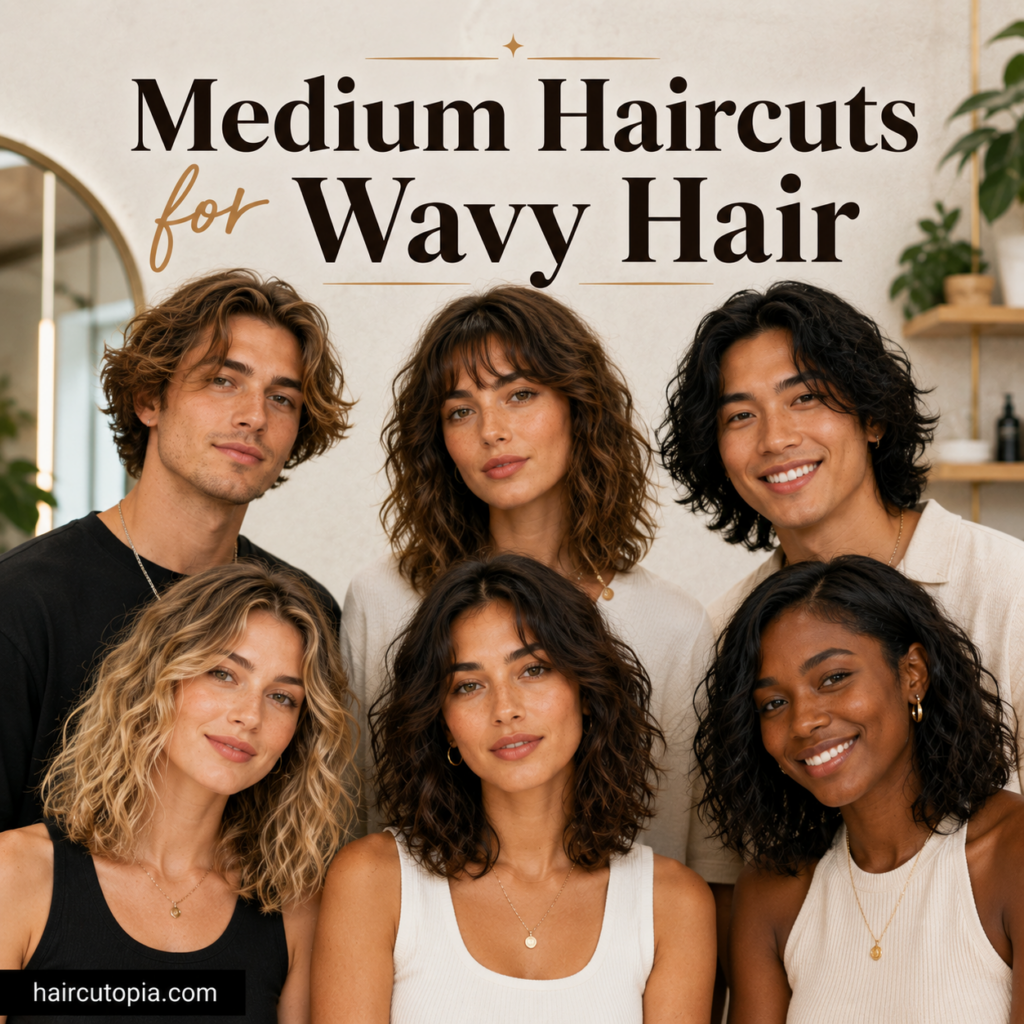 Medium Haircuts for Wavy Hair