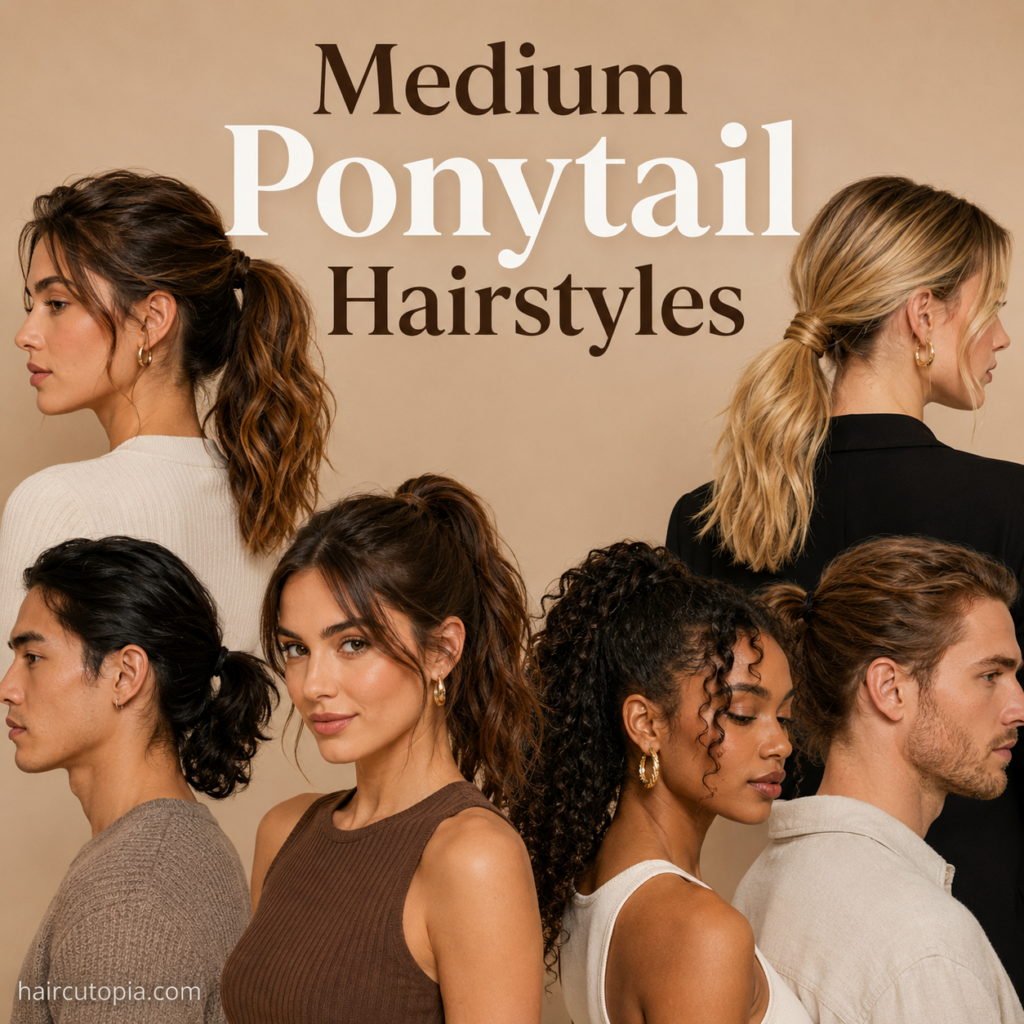 25 Medium Ponytail Hairstyles for a Stylish, Easy Look