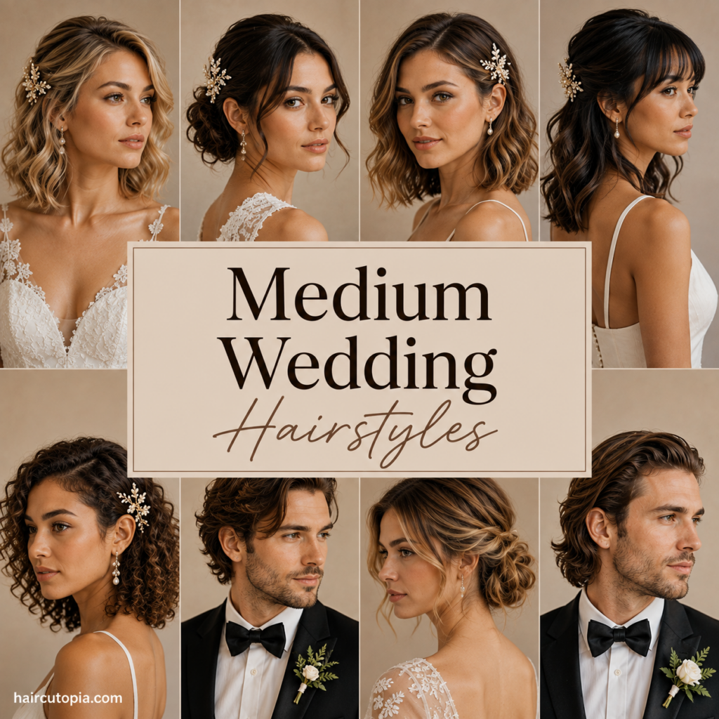 Medium Wedding Hairstyles: Elegant Ideas for Every Wedding Style