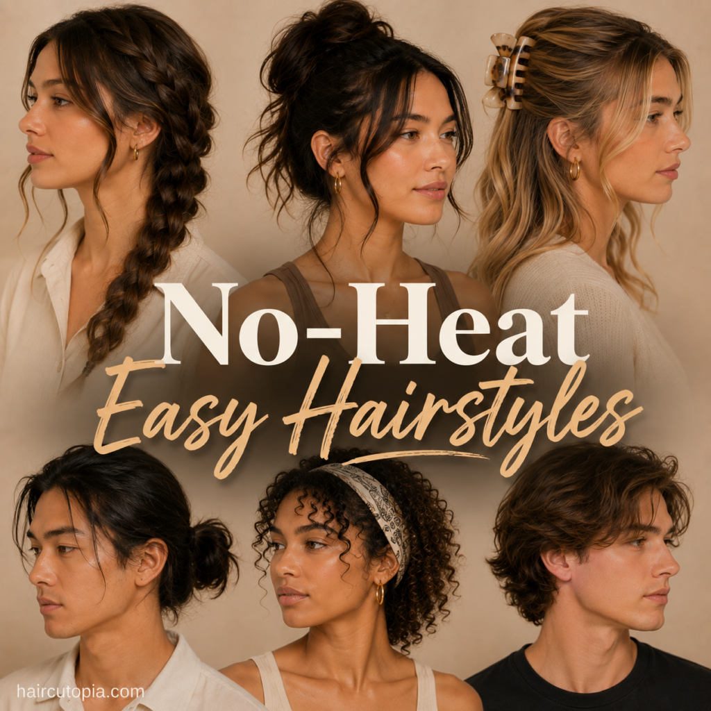 No-Heat Easy Hairstyles: 20 Simple Styles Without Hot Tools