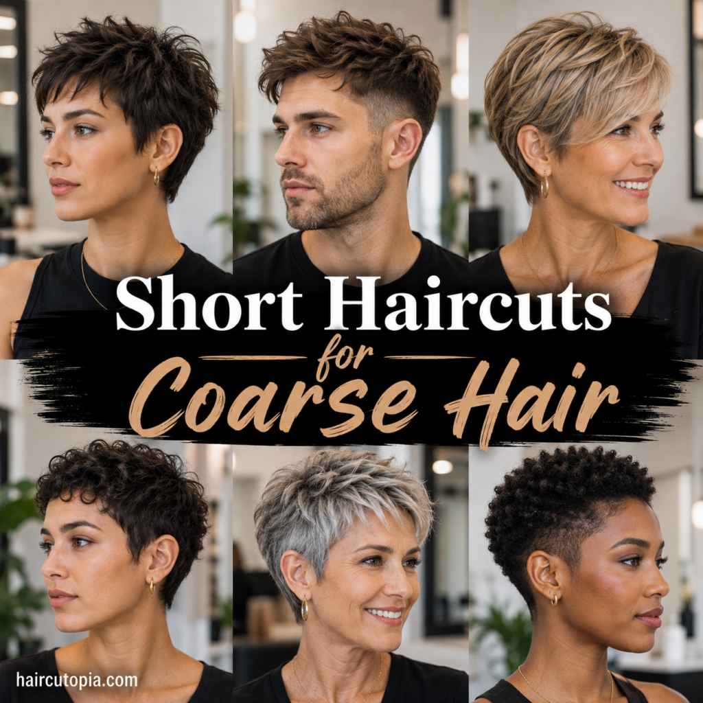 Short Haircuts for Coarse Hair: Flattering Styles, Ideas, and Tips