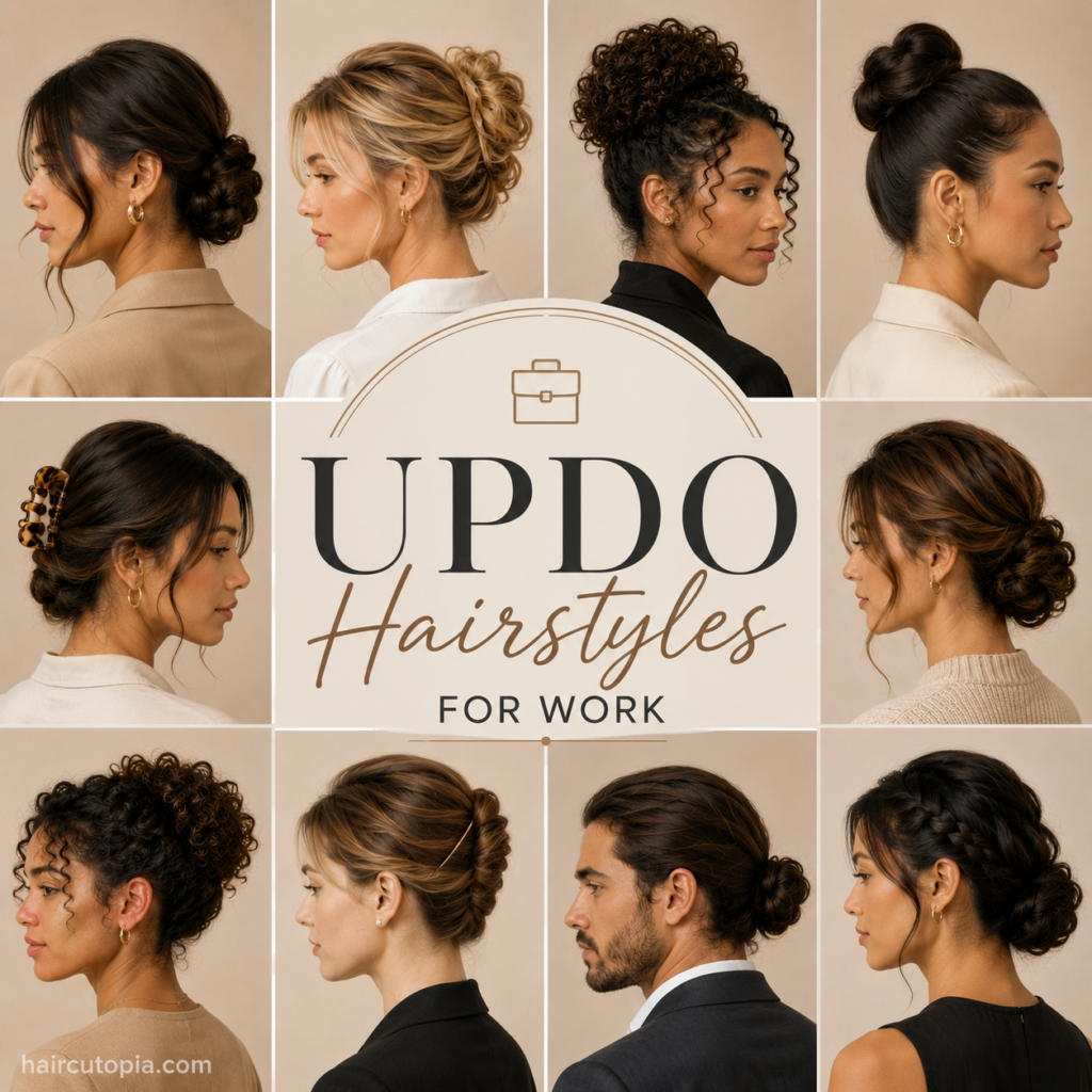 Updo Hairstyles for Work: 20 Polished and Easy Office Styles
